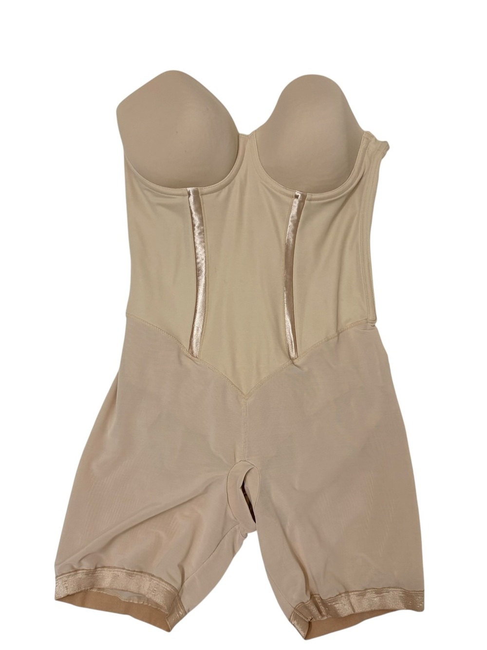 FLEXEES Strapless Sculpting Bodysuit Shaper in Nude size 38C